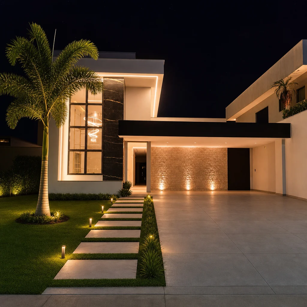Empreendimento residencial moderno Forte Lagos Construções